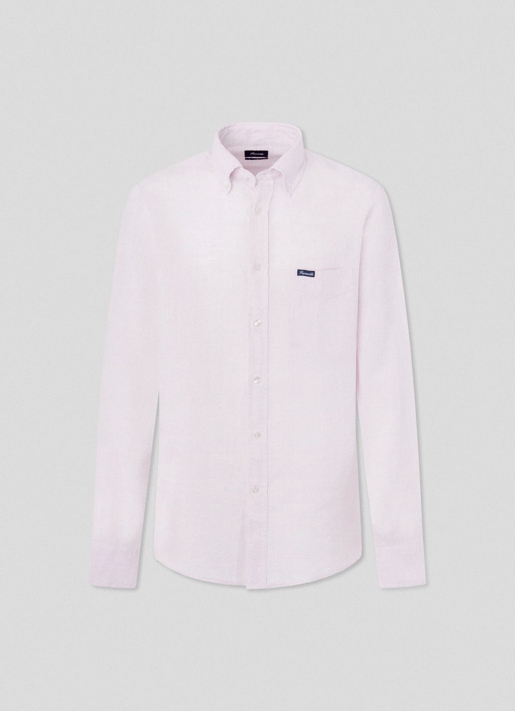 Hemden lange mouw roze Façonnable