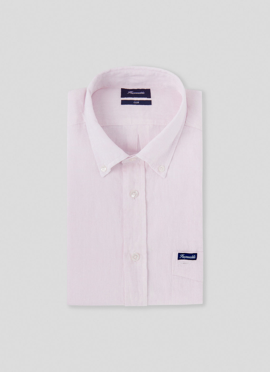 Hemden lange mouw roze Façonnable