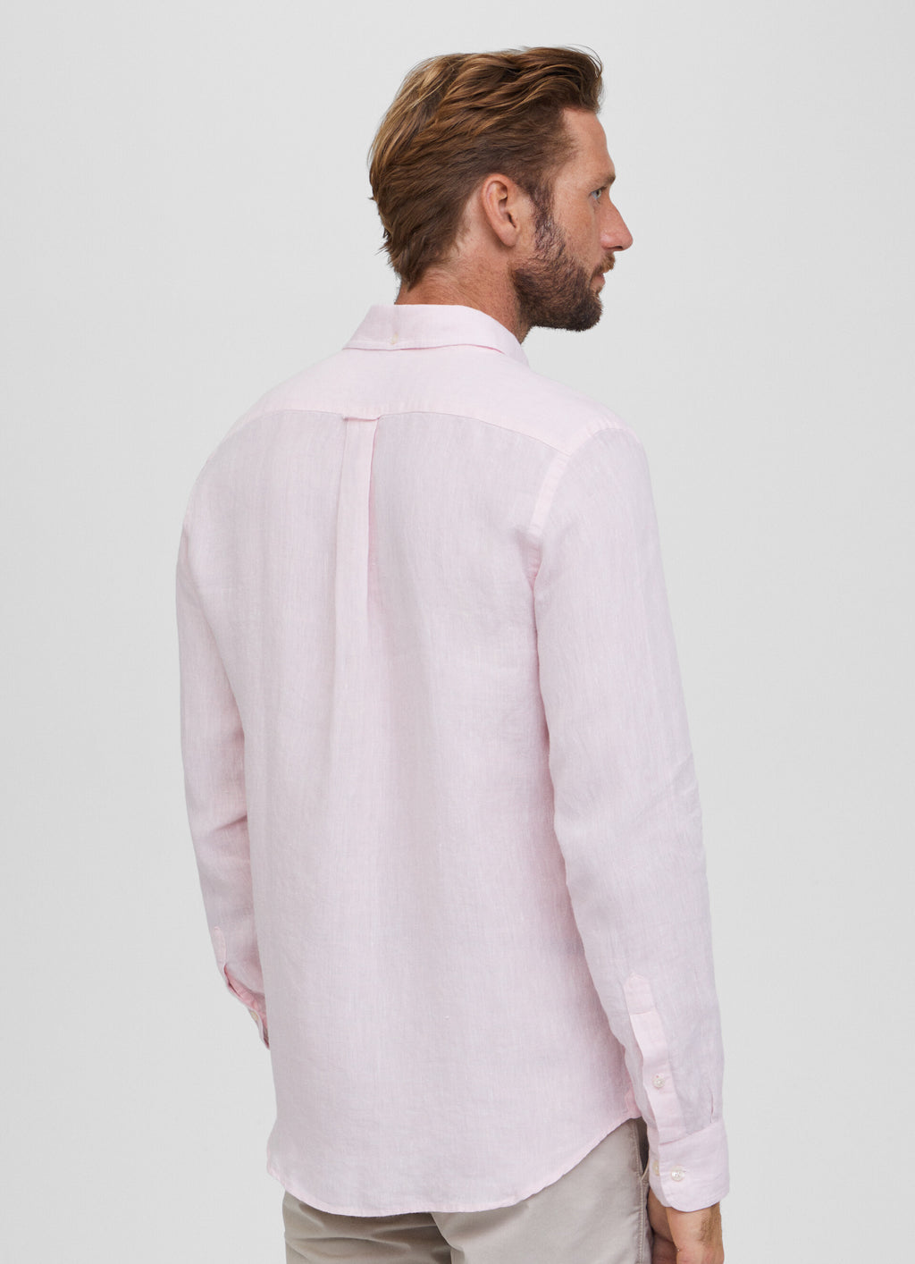 Hemden lange mouw roze Façonnable