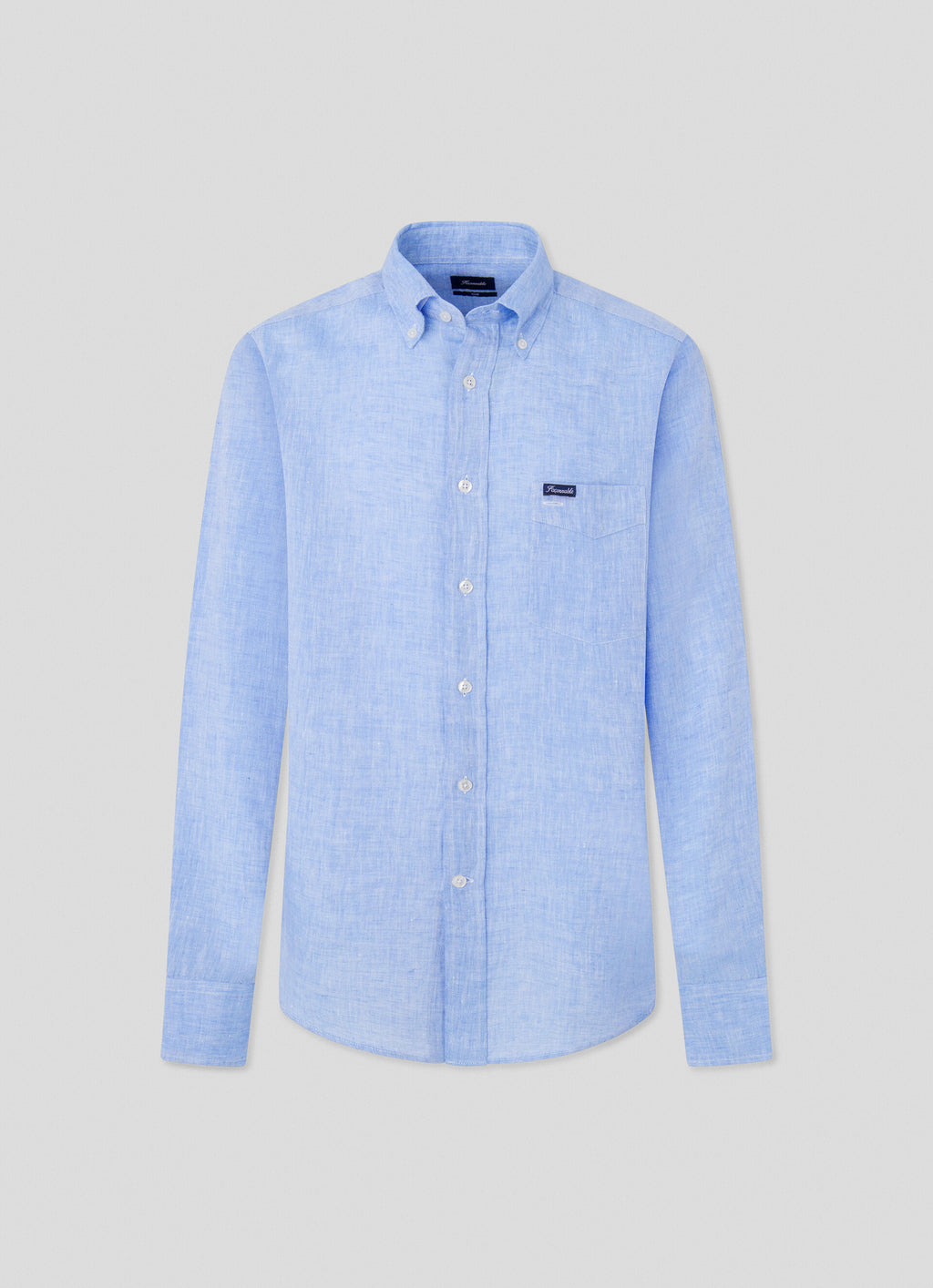 Hemden lange mouw blauw Façonnable