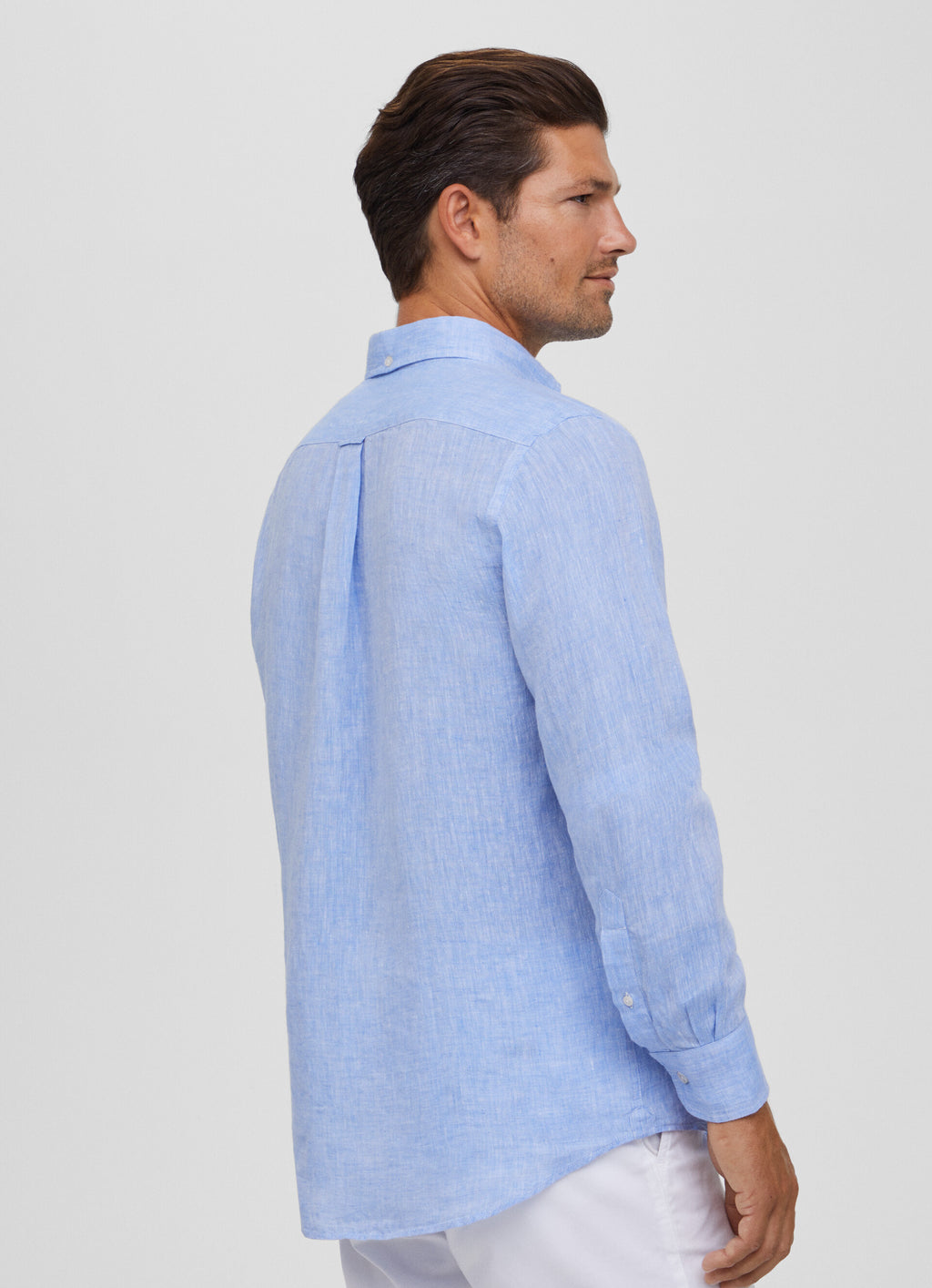 Hemden lange mouw blauw Façonnable