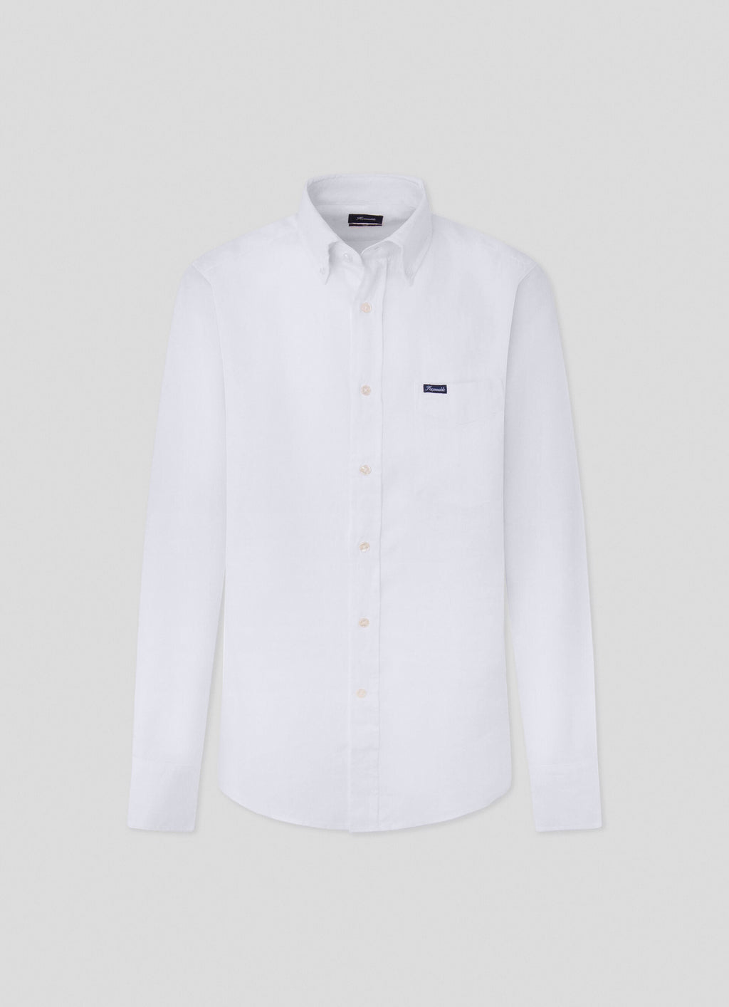 Hemden lange mouw wit Façonnable