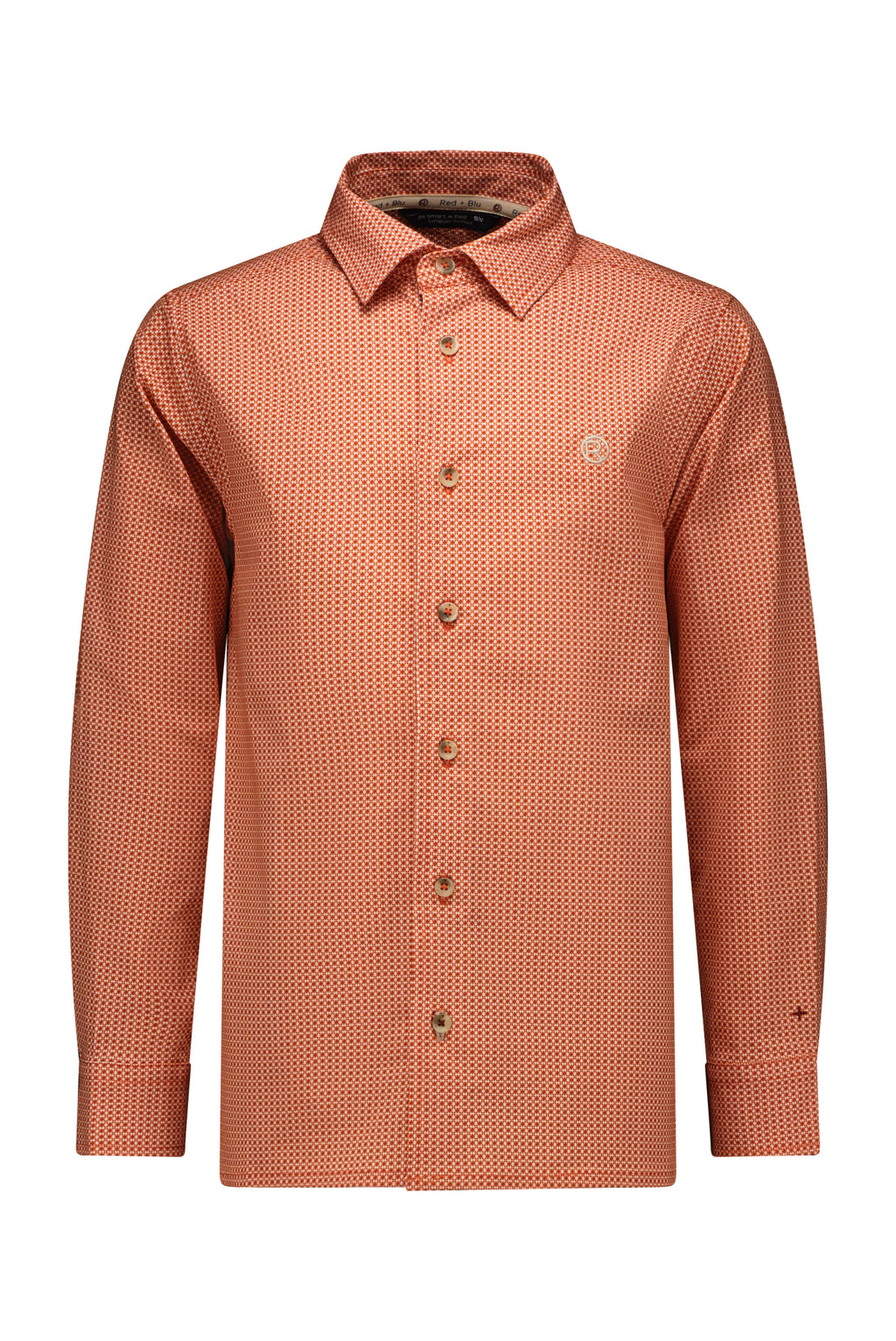 Hemden lange mouw oranje Red + Blu