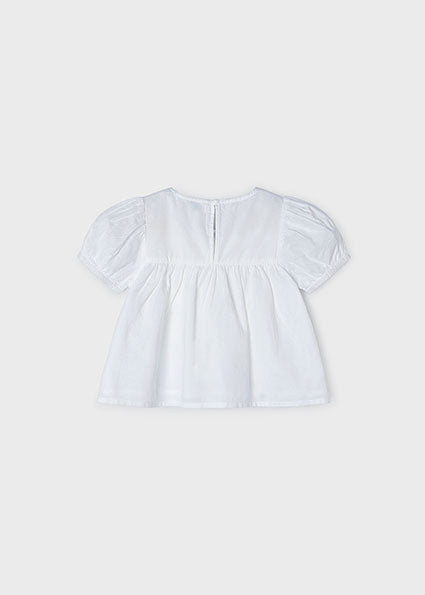 Blouses korte mouw wit Mayoral