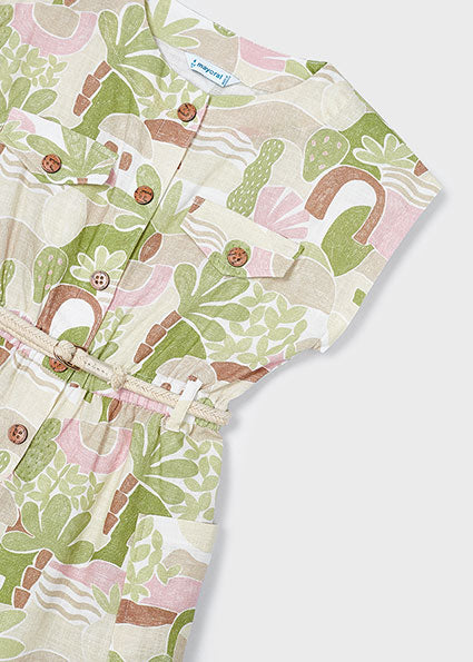 Jumpsuits korte mouw beige Mayoral