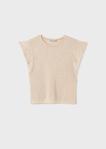 T-shirts korte mouw beige Mayoral