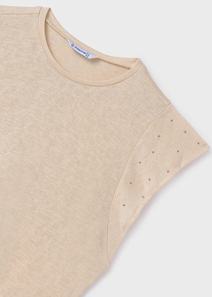 T-shirts korte mouw beige Mayoral