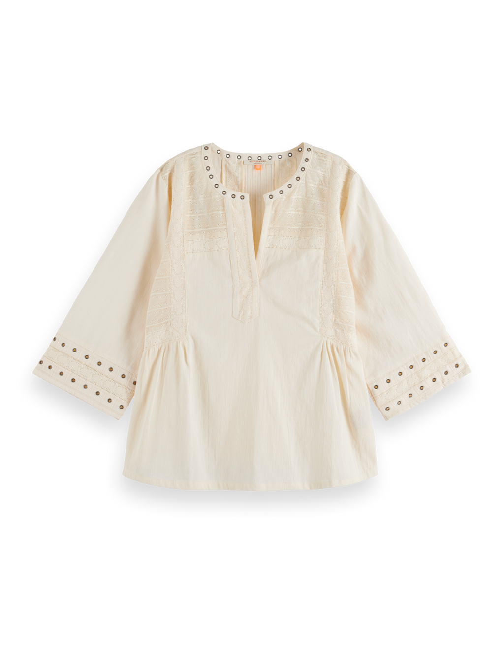Blouses korte mouw wit Scotch & Soda