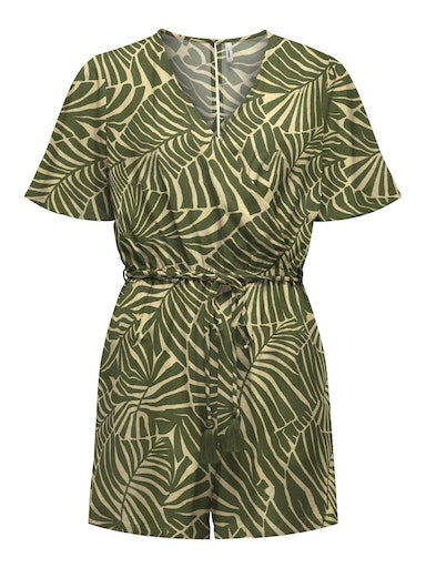 Jumpsuits korte mouw groen ONLY