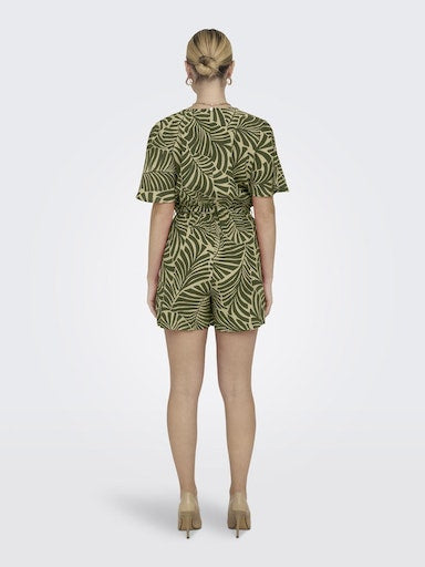 Jumpsuits korte mouw groen ONLY