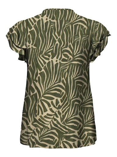 Blouses korte mouw groen ONLY