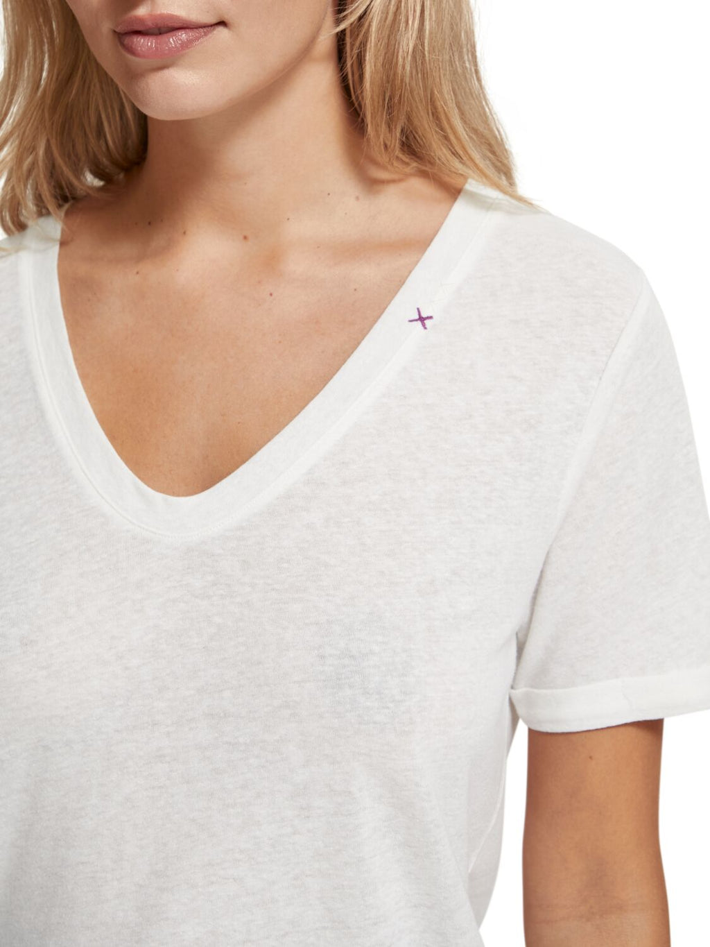 T-shirts korte mouw wit Scotch & Soda