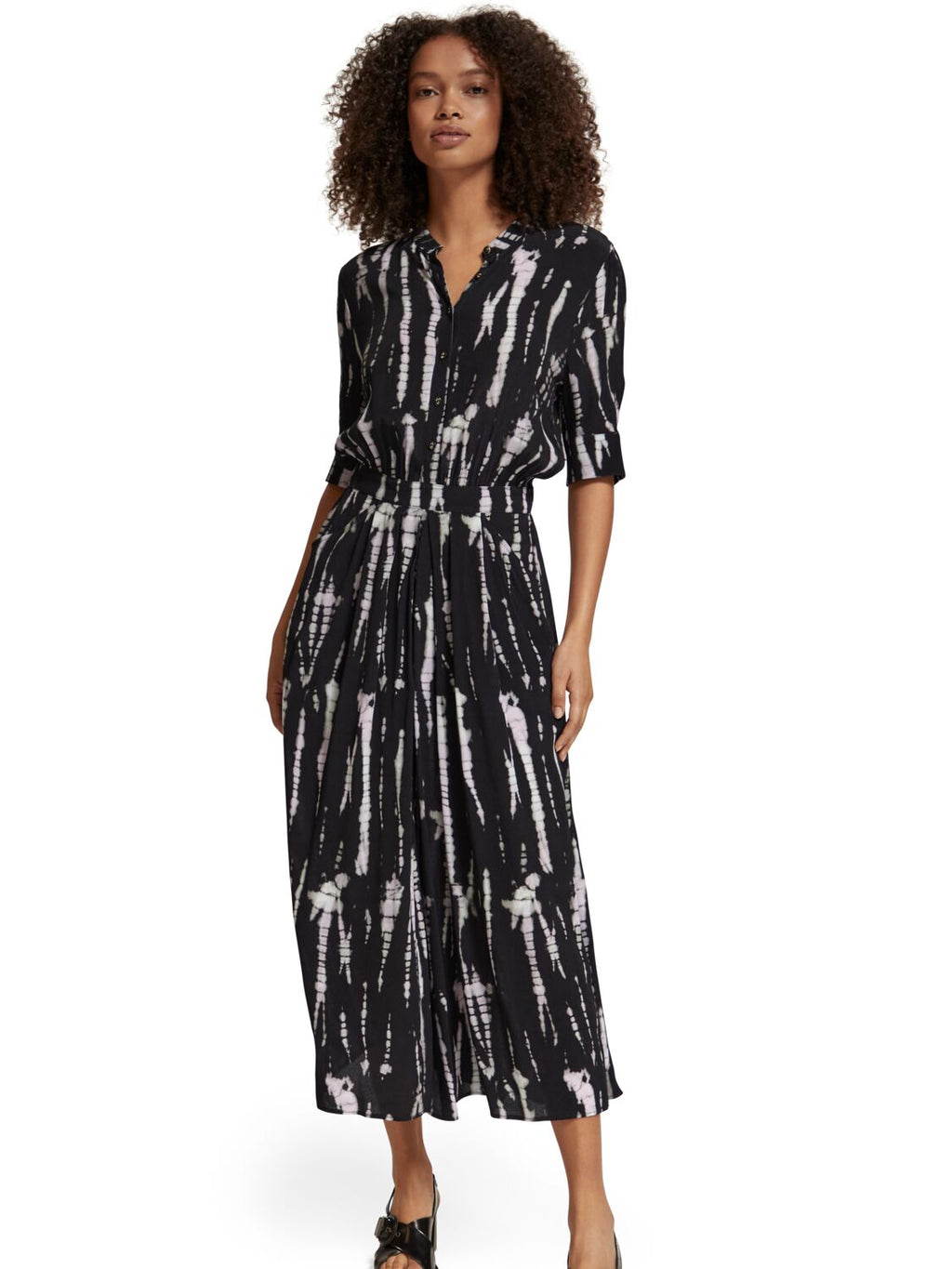 Jurken korte mouw zwart Scotch & Soda