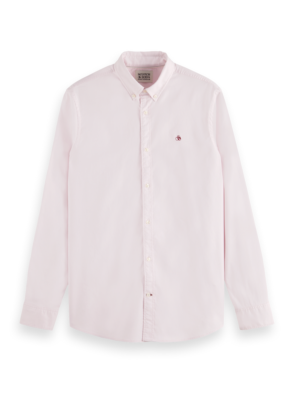 Hemden lange mouw roze Scotch & Soda