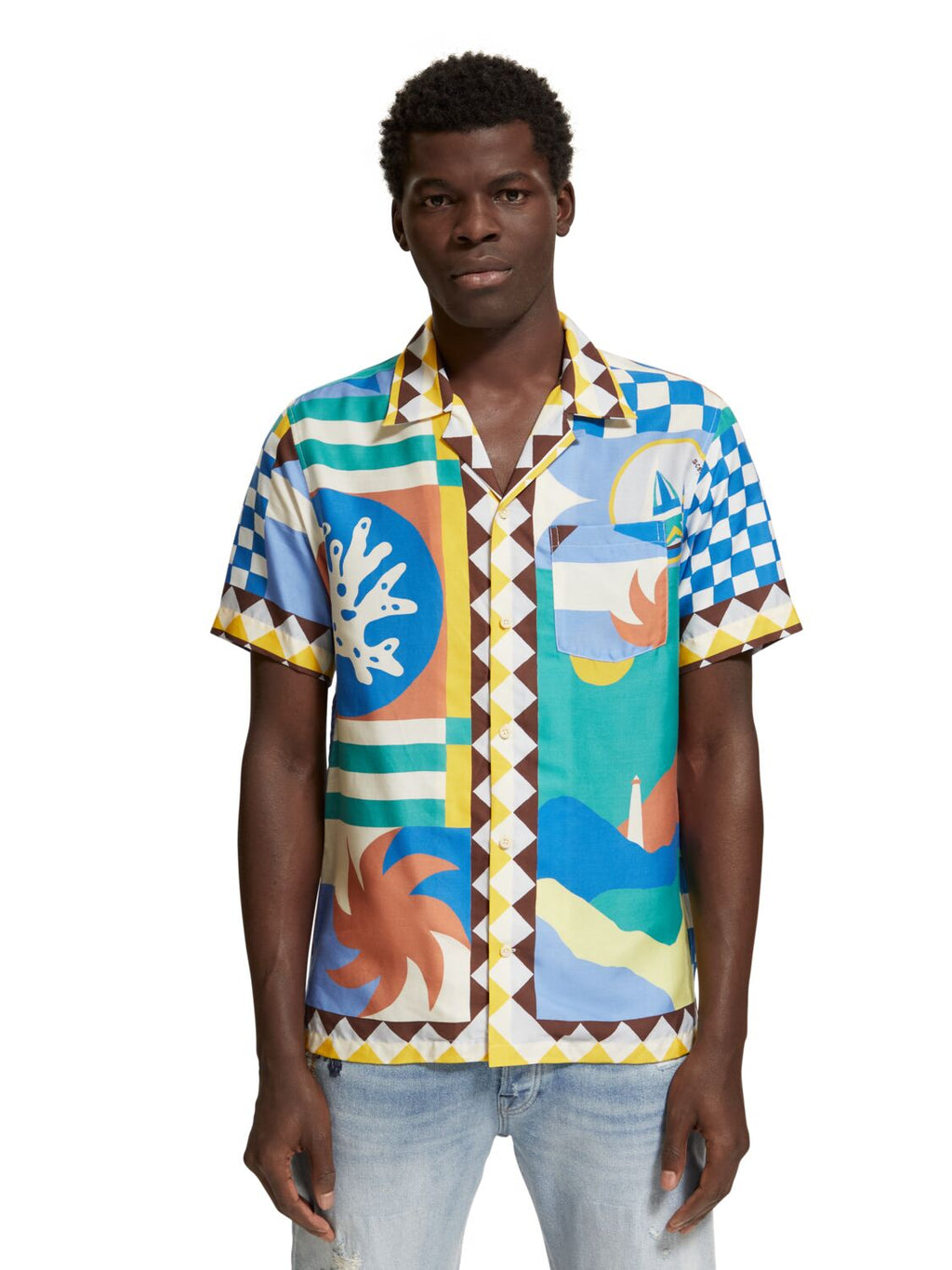 Hemden korte mouw multicolor Scotch & Soda