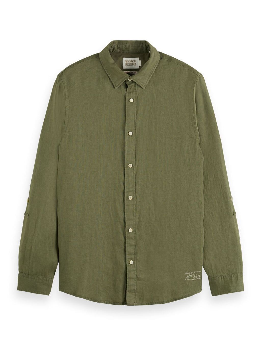 Hemden lange mouw groen Scotch & Soda