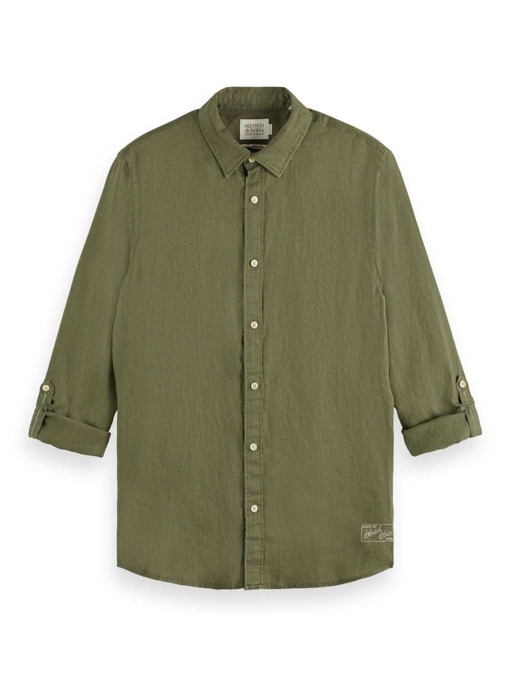 Hemden lange mouw groen Scotch & Soda