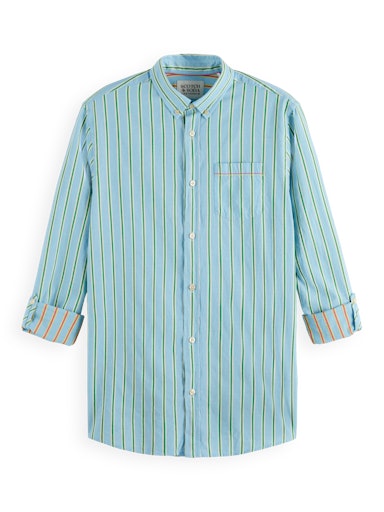 Hemden lange mouw blauw Scotch & Soda