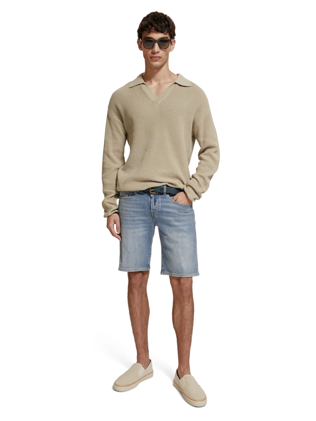 Shorten blauw Scotch & Soda