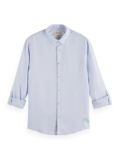 Hemden lange mouw blauw Scotch & Soda