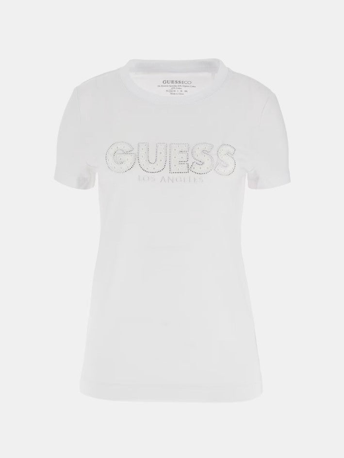 T-shirts korte mouw wit Guess