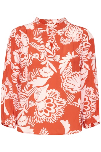 Blouses lange mouw rood Part Two