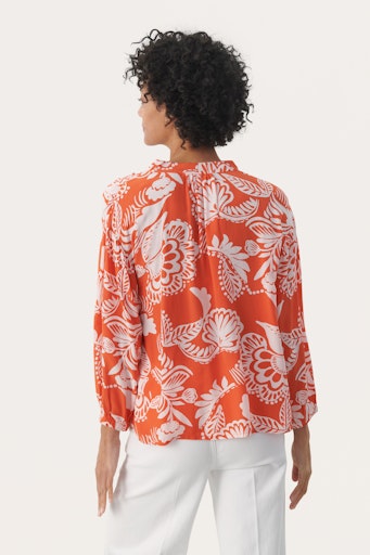Blouses lange mouw rood Part Two