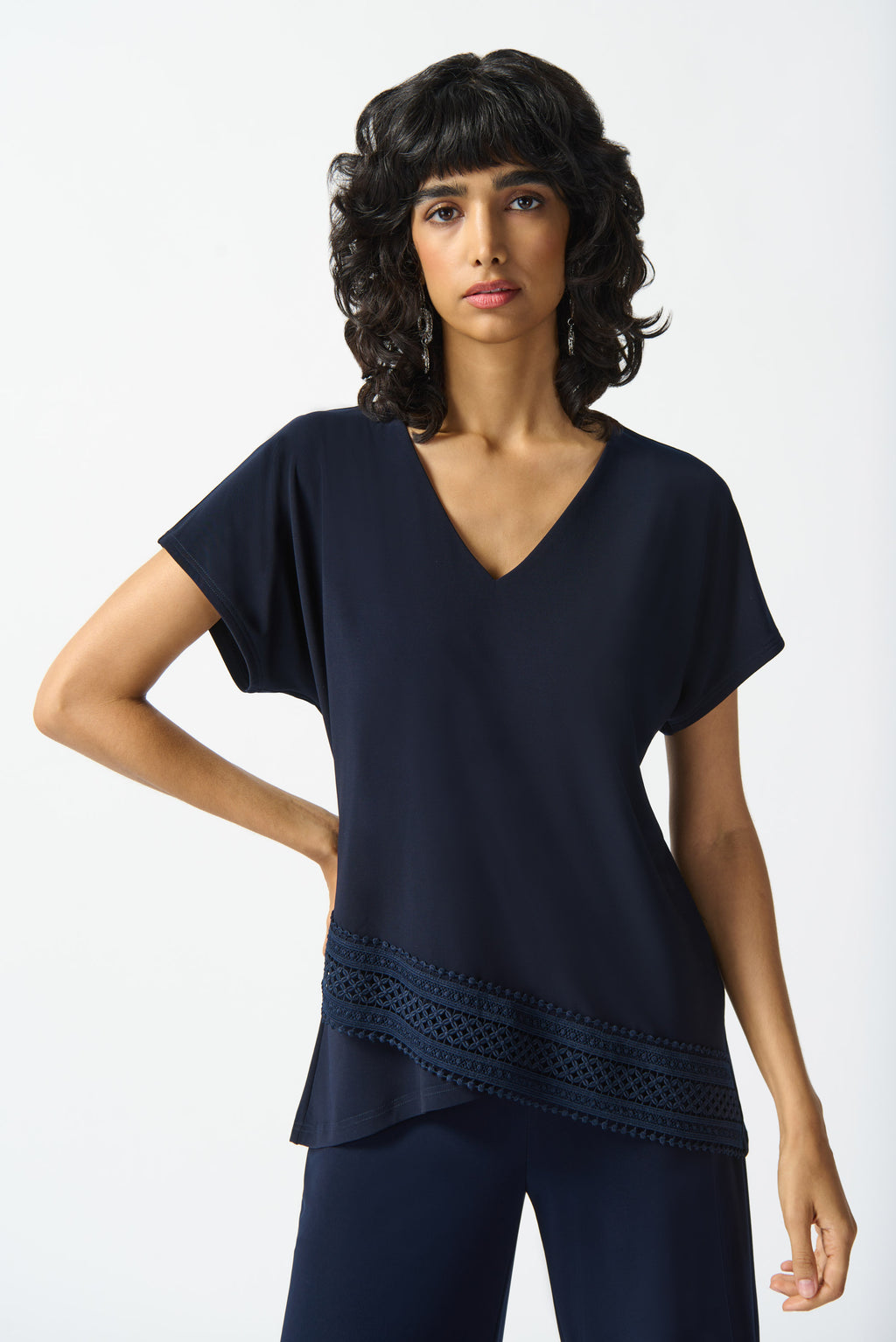 Blouses korte mouw blauw Joseph Ribkoff