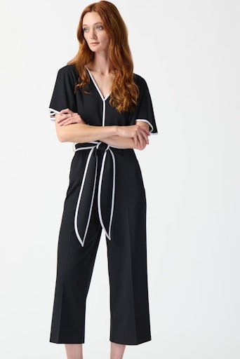 Jumpsuits korte mouw zwart Joseph Ribkoff