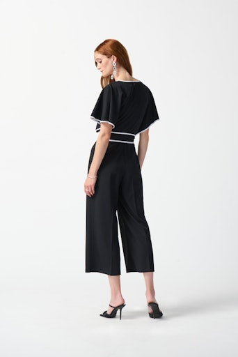 Jumpsuits korte mouw zwart Joseph Ribkoff