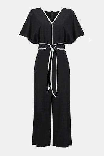Jumpsuits korte mouw zwart Joseph Ribkoff
