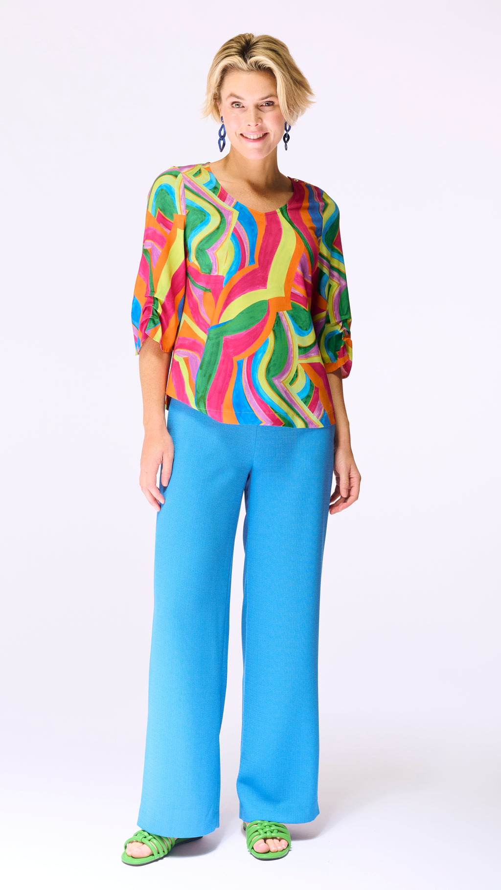 Blouses lange mouw multicolor Accent