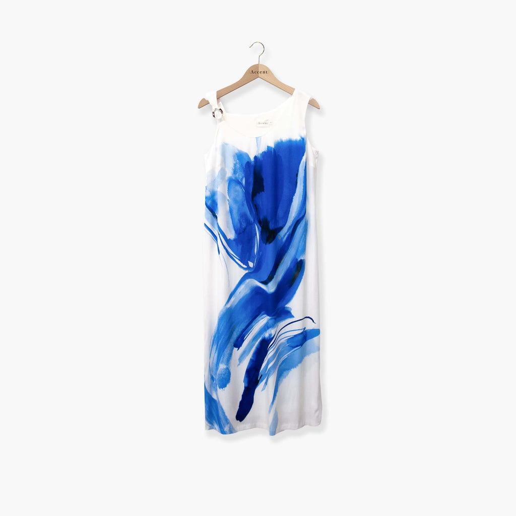 Jurken zonder mouw blauw Accent