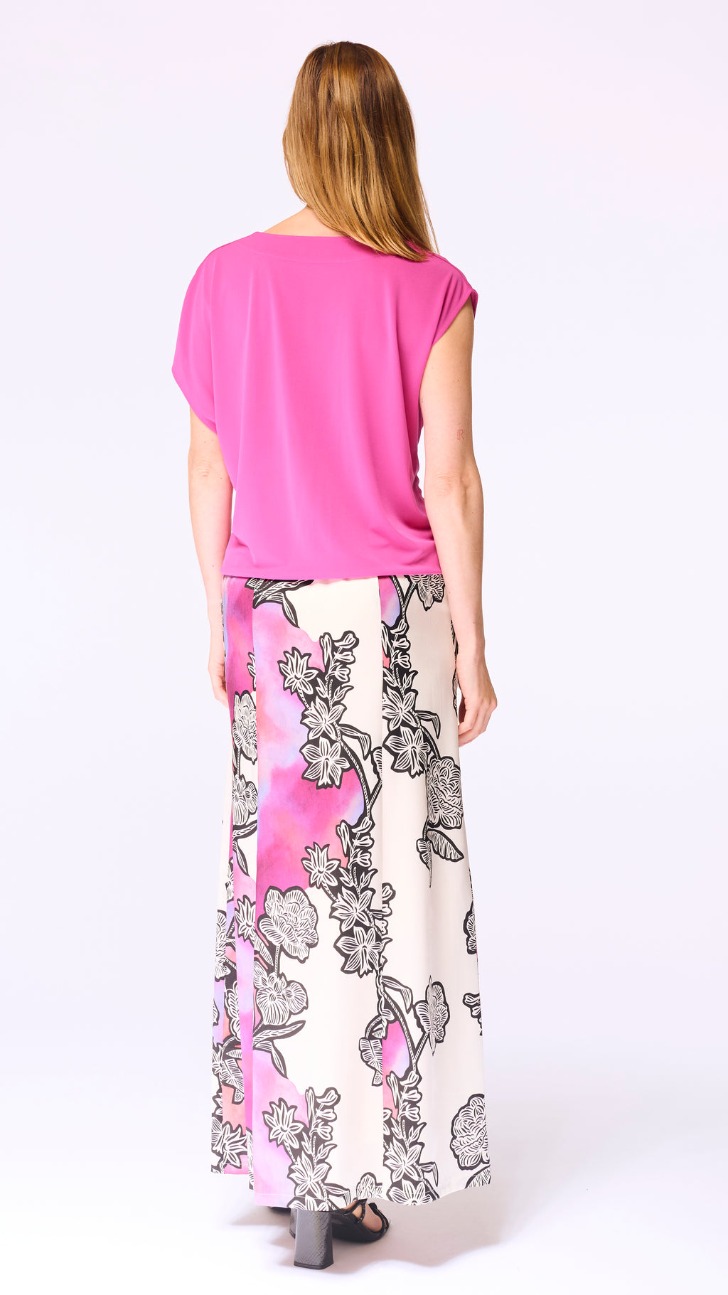 Blouses korte mouw roze Accent