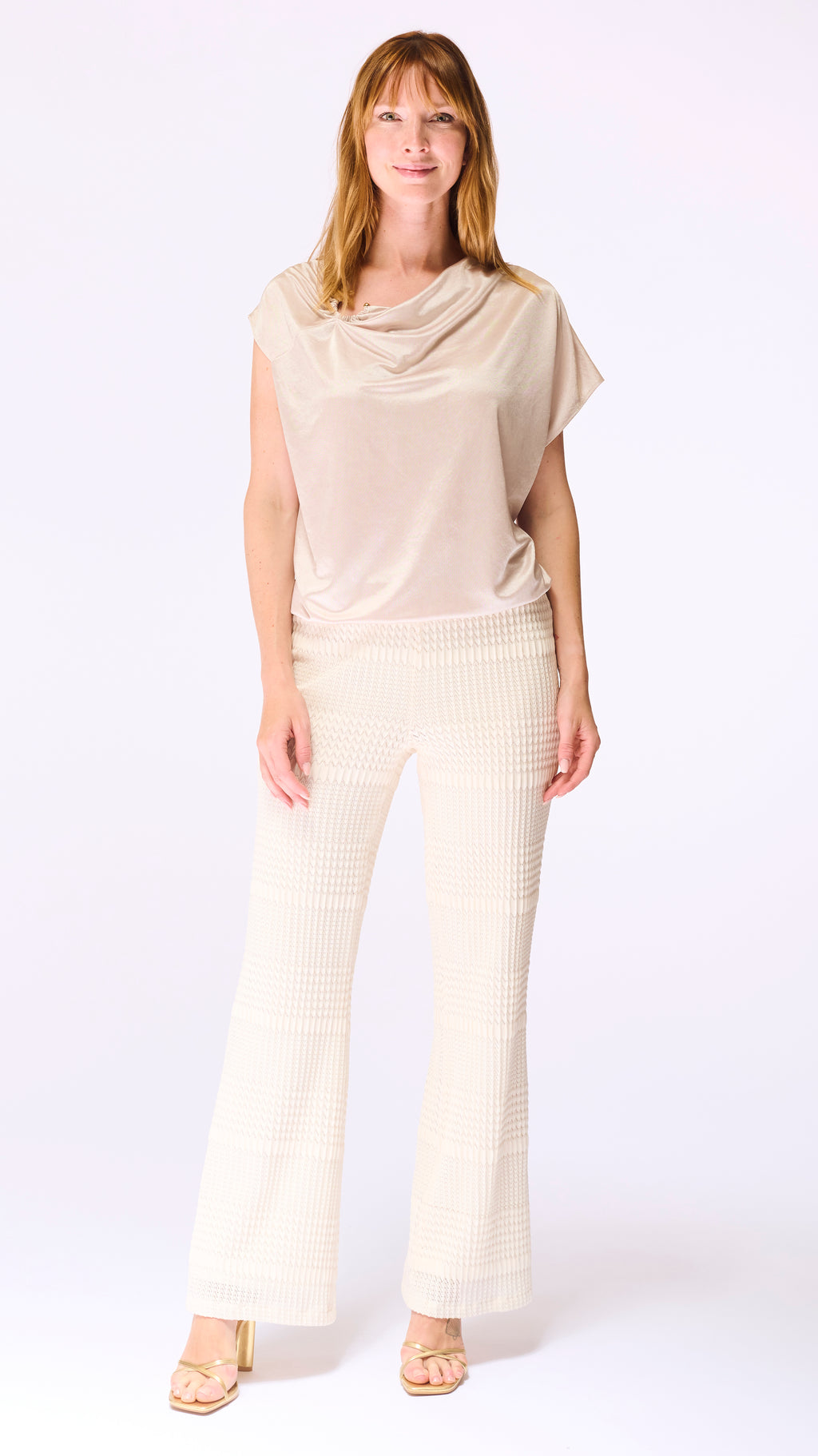 Blouses korte mouw goud Accent