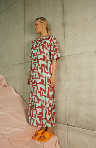 Jurken korte mouw multicolor Hampton Bays