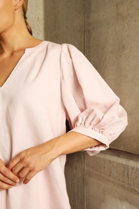Blouses lange mouw roze Hampton Bays