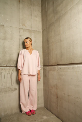 Blouses lange mouw roze Hampton Bays