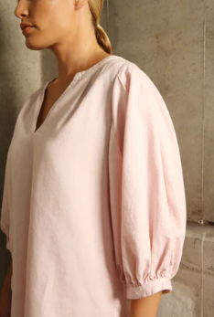 Blouses lange mouw roze Hampton Bays