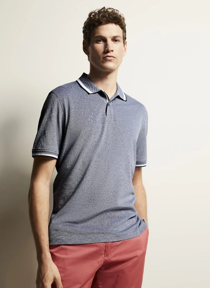 Polo's korte mouw blauw Bugatti