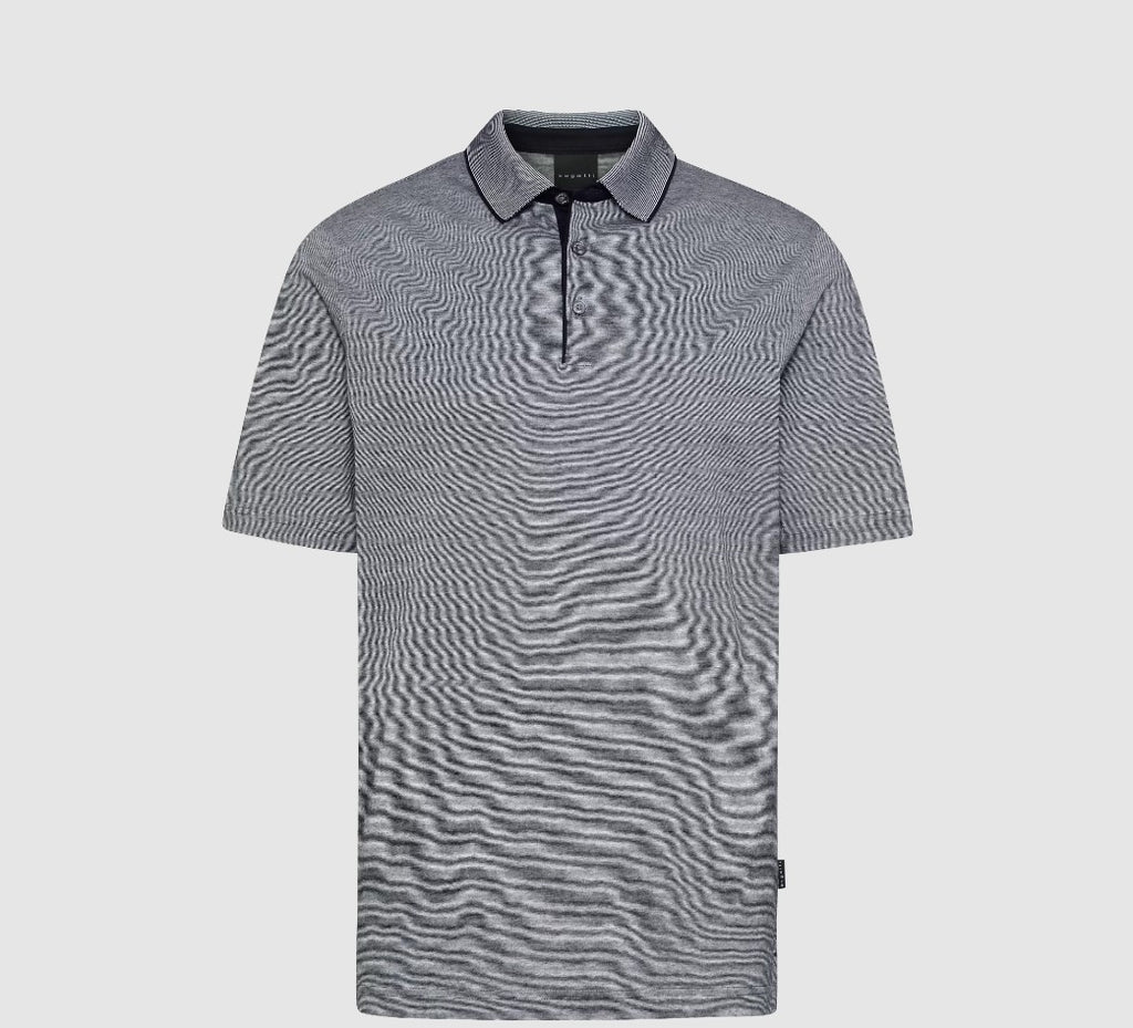 Polo's korte mouw navy Bugatti