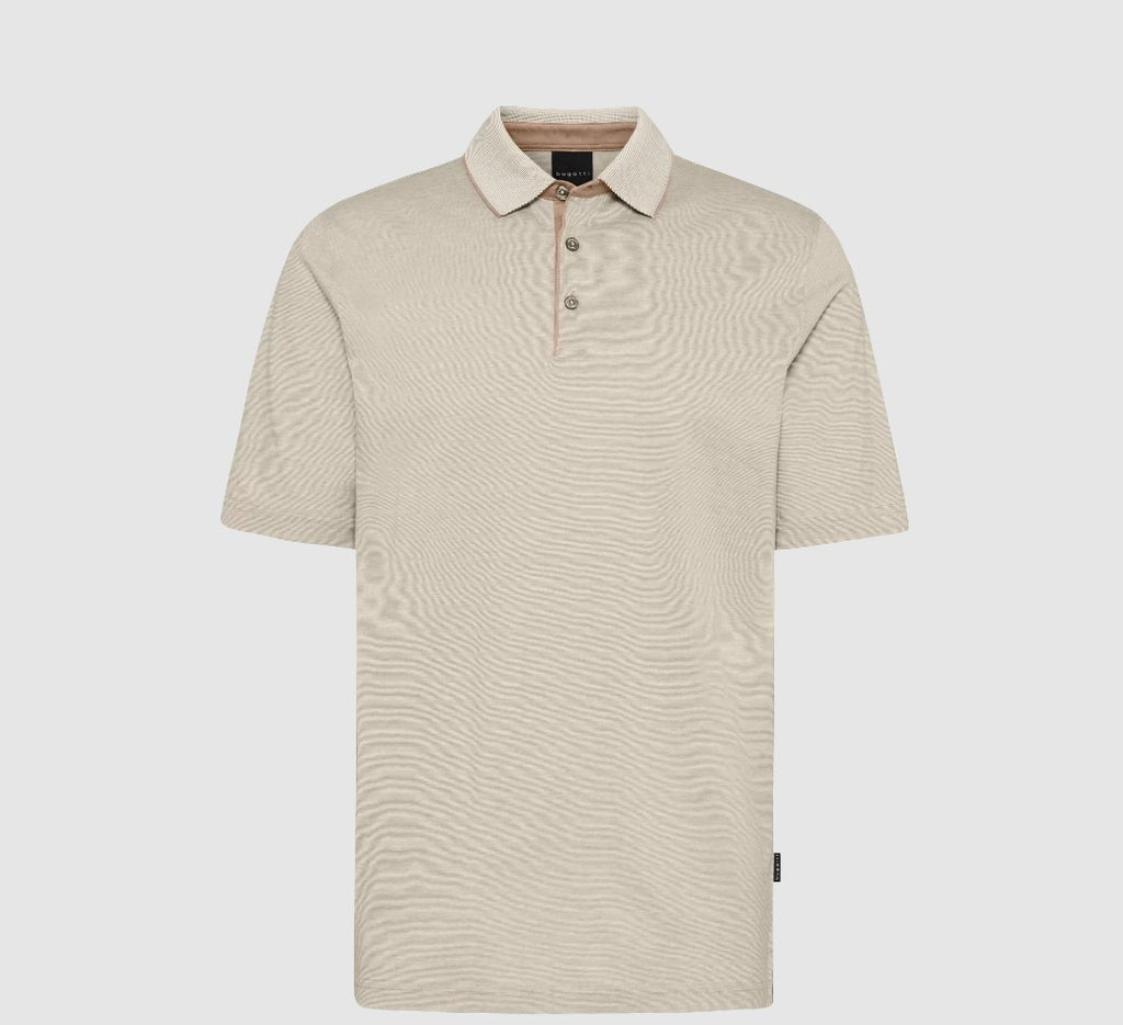 Polo's korte mouw beige Bugatti