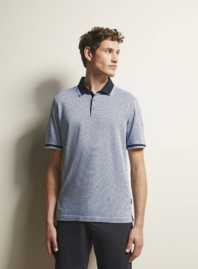 Polo's korte mouw blauw Bugatti