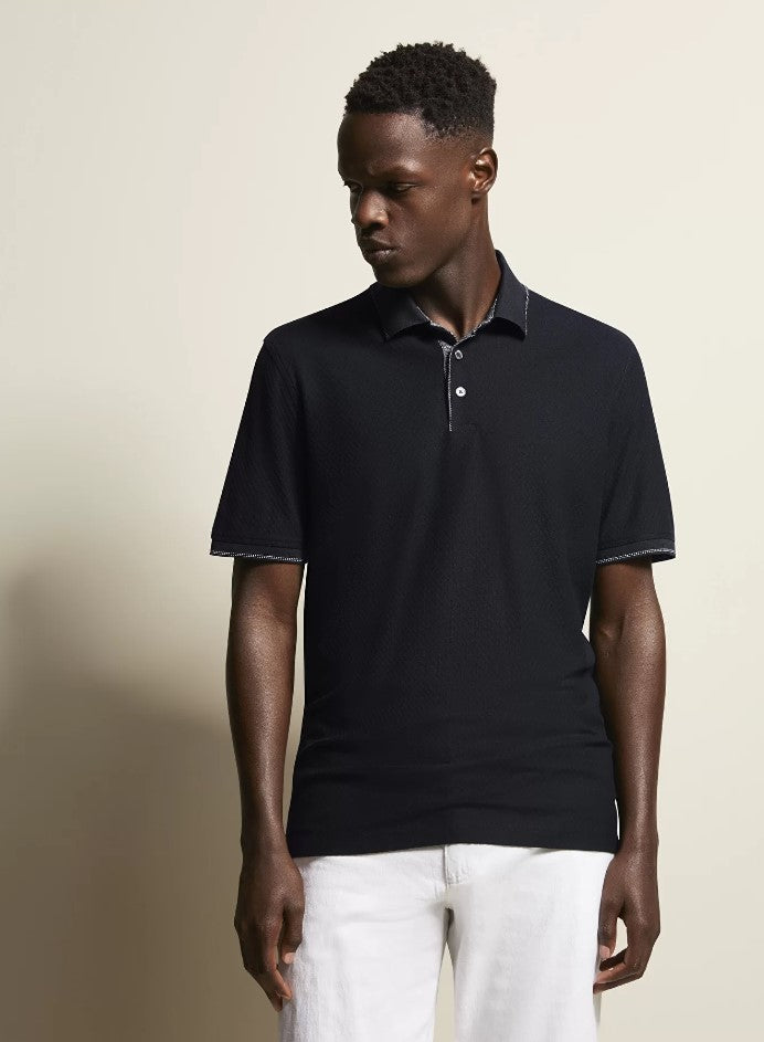 Polo's korte mouw navy Bugatti