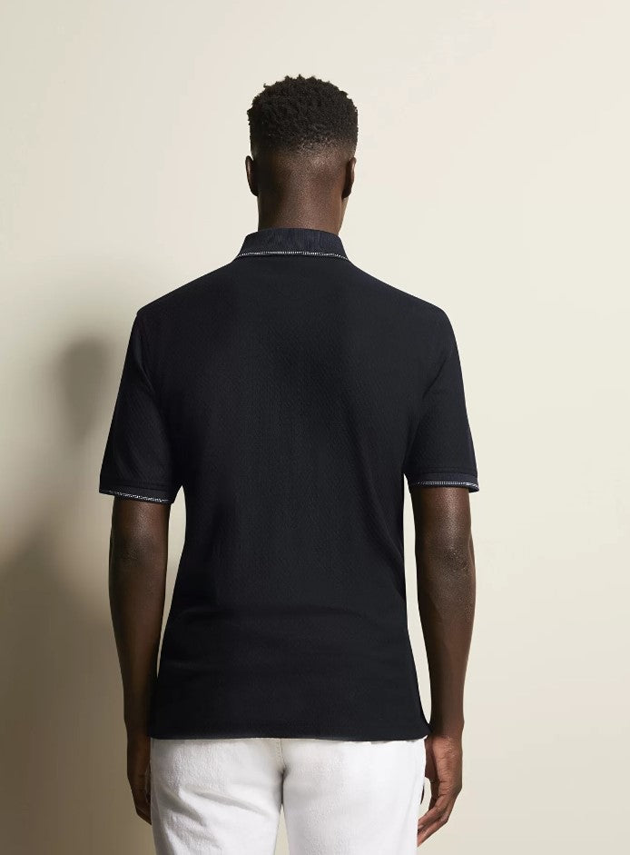 Polo's korte mouw navy Bugatti