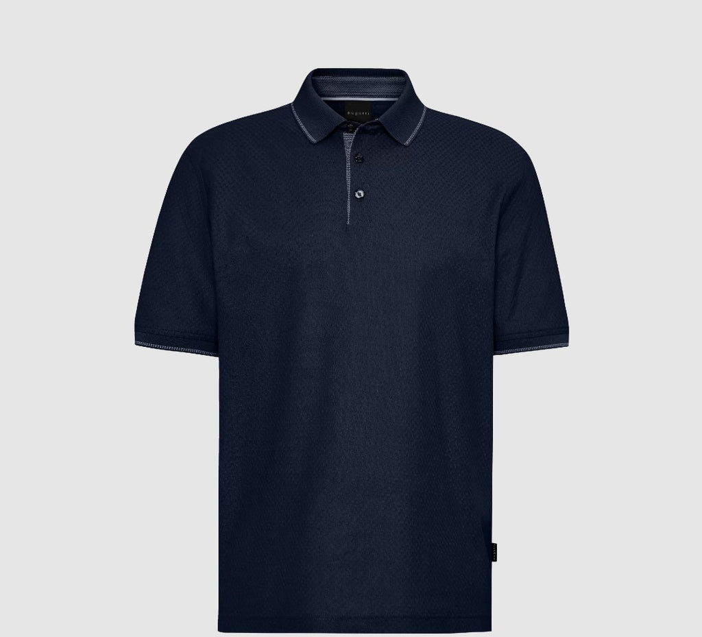 Polo's korte mouw navy Bugatti