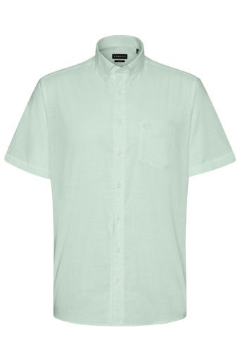 Hemden korte mouw groen Bugatti