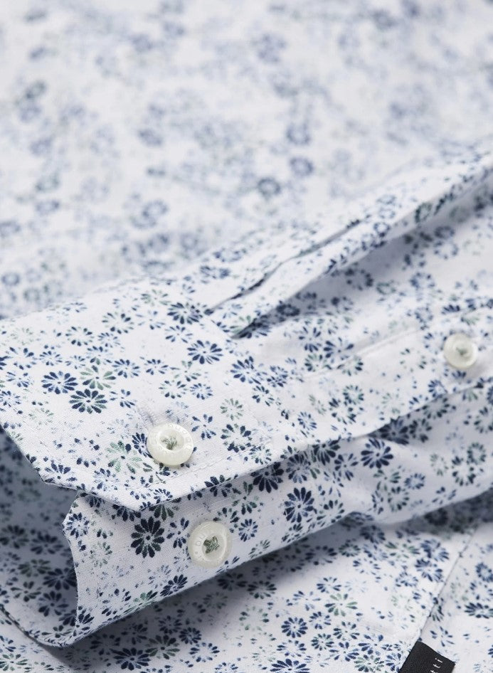 Hemden lange mouw groen Bugatti