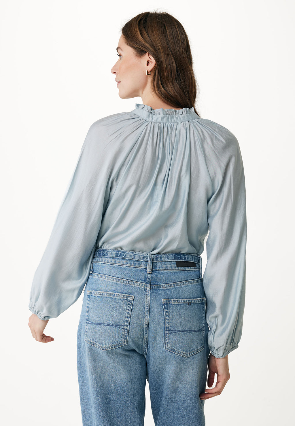 Blouses lange mouw blauw Mexx