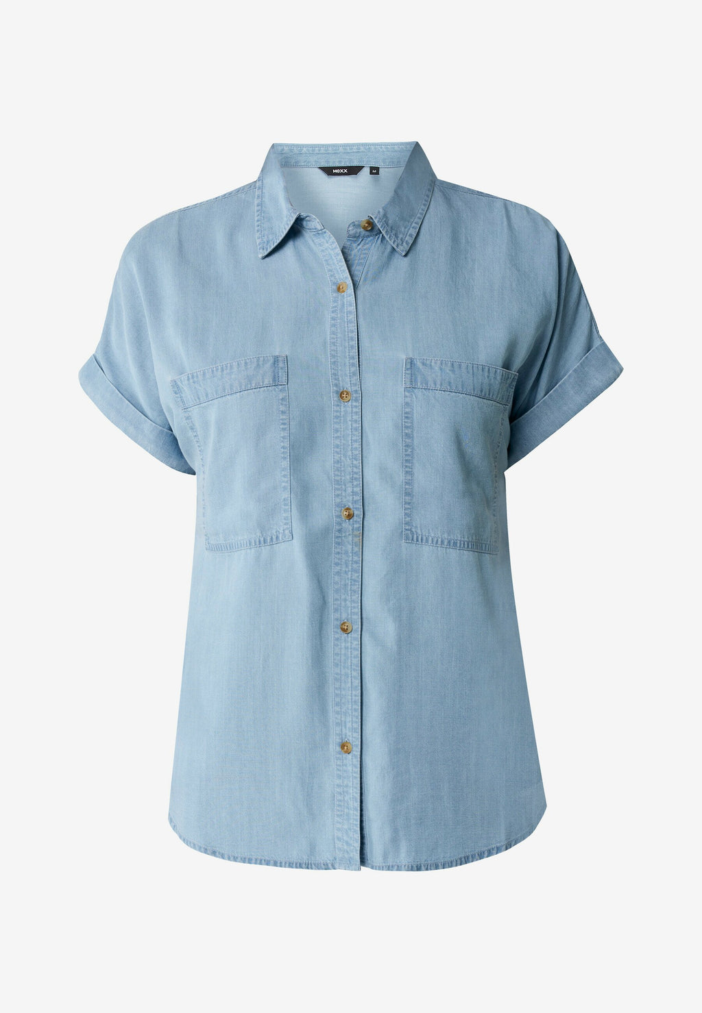 Blouses korte mouw blauw Mexx